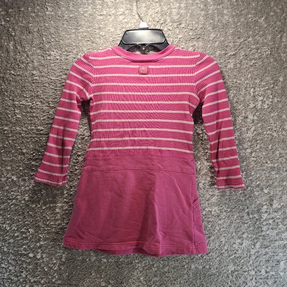 LILLY PULITZER Dress Girls 4 Striped Long Sleeve Striped Pockets Cotton READ - Picture 2 of 9